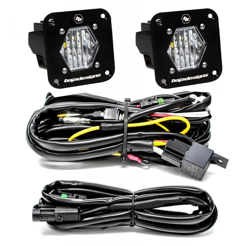 Baja Designs S1 Wide Cornering LED Light Backup Kit Mounting Bracket Pair