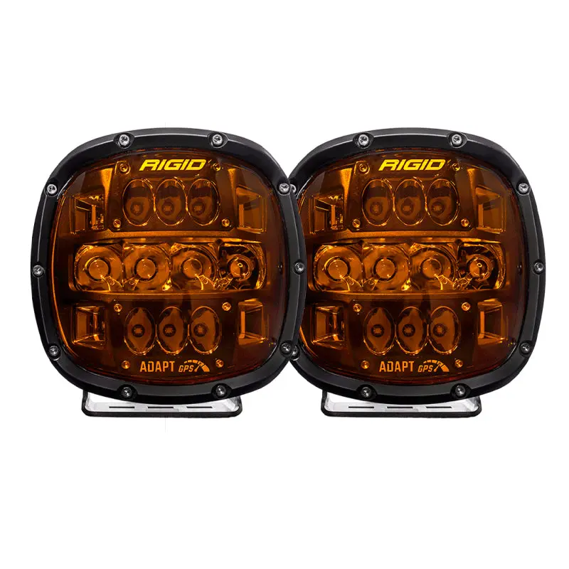 Rigid Industries Adapt XP Amber PRO Lens Pair Off-Road LED Lights