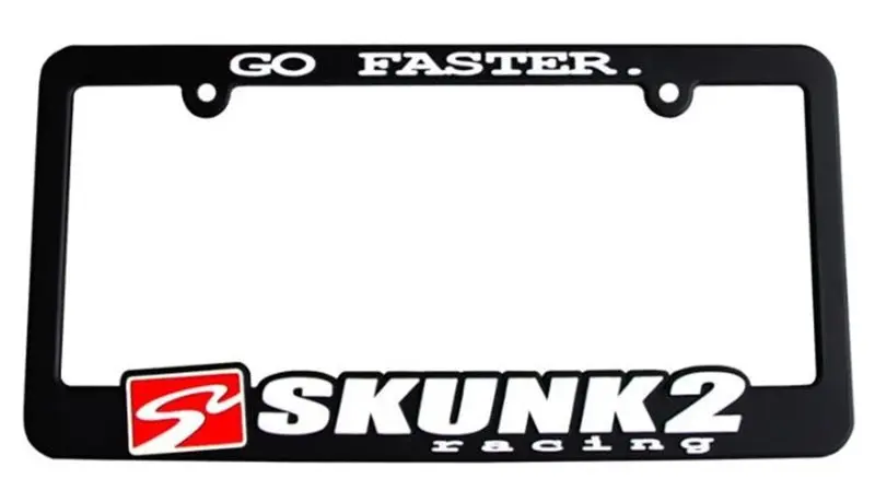 Skunk2 Go Faster License Plate Frame Skunk2 Racing