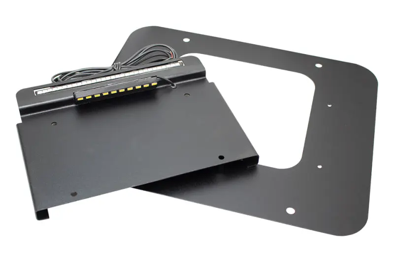 Kentrol 97-06 Jeep Wrangler TJ BackSide License Plate Mount LED