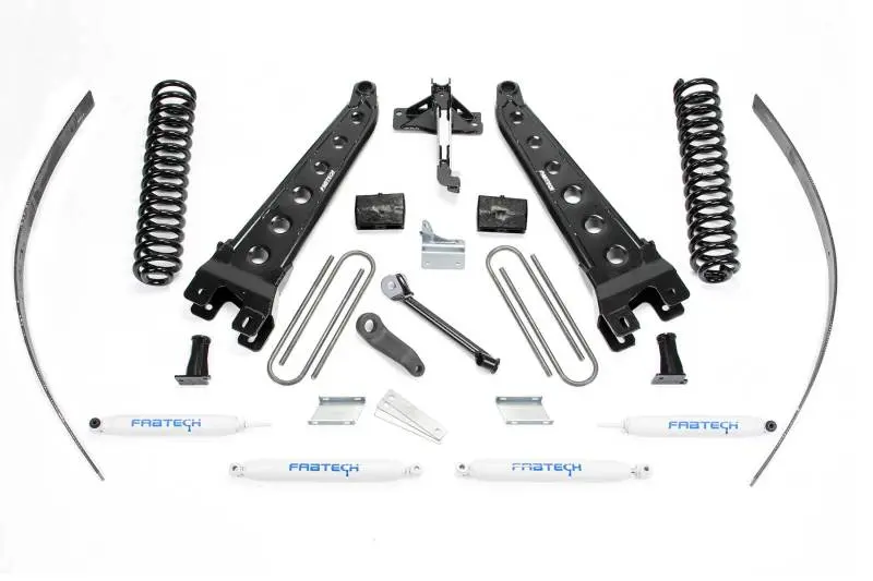 Fabtech 08-16 Ford F250 4WD 8in Radius Arm System Coils & Performance Shocks