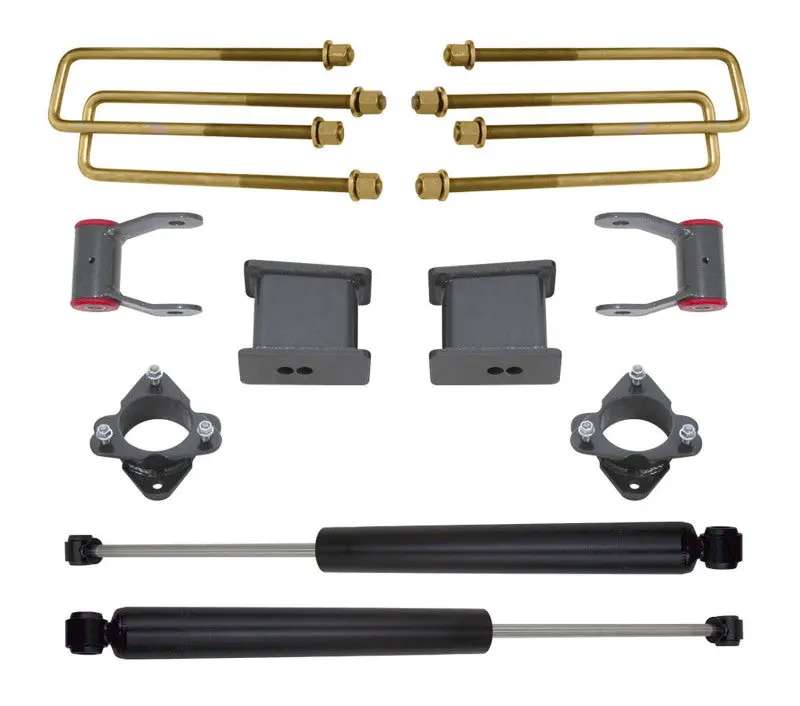 MaxTrac 4in Rear Lift Kit 16-18 GM C1500 2WD Stamped Steel/Aluminum Suspension