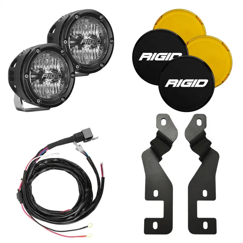 Rigid Industries 2021 Ford Bronco -Pillar Light Mount Kit Includes 4In 360-Series Drive