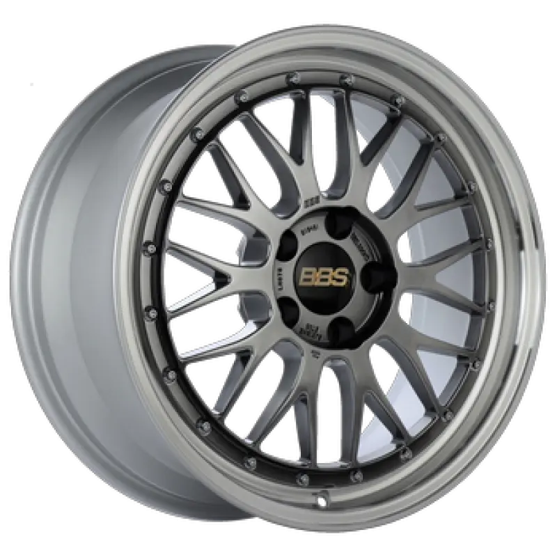 BBS LM 18x8 5x114.3 ET40 Diamond Black Machined Lip Wheel 82mm PFS Clip