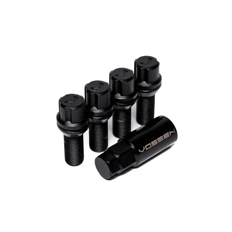 Vossen 30mm Lock Bolt 14x1.25 17mm Hex Cone Seat Black Set 4