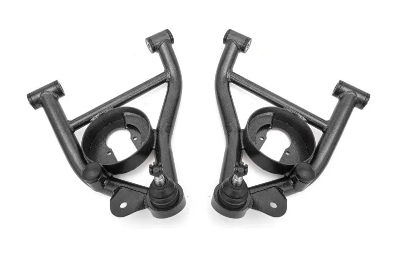BMR Lower -Arms 1982-1992 GM F-Body DOM Construction and Non-Adjustable Delrin Bushings Black Hammertone BMR Suspension