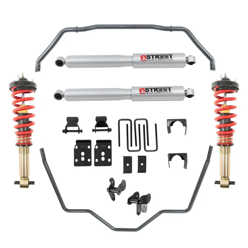 Belltech 2021+ Ford F-150 2WD 0-3in Front 5.5in Rear Complete Lowering Kit SP Shocks Improved Handling