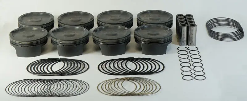 Mahle MS Piston Set GM LS 428ci 4.075in Bore 4.1in Stroke 6.125in Rod -8cc 10.8 CR