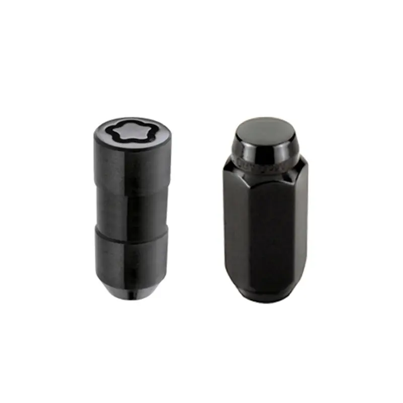 McGard 6 Lug Hex Install Kit Cone Seat Lock Nuts M14X2.0 13/16 Hex 2.25in Black