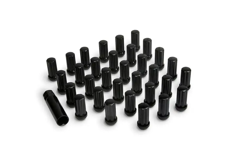 ICON Alloys Lug Nut Kit Black 14x1.5 32 Lug Nuts w Key Aftermarket Wheels
