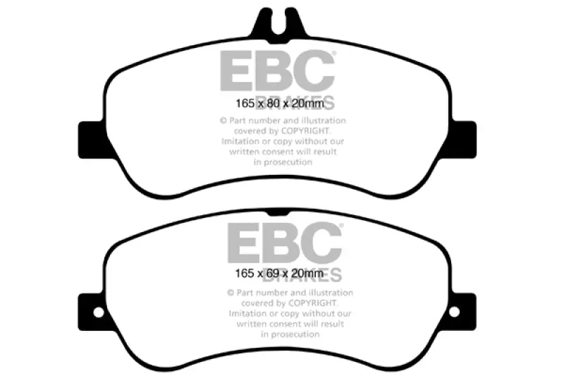 EBC 13-16 Mercedes-Benz GLK250 2.1 Twin TD Ultimax2 Front Brake Pads Luxury