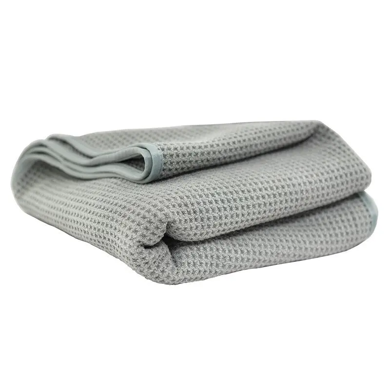 Chemical Guys Waffle Weave Gray Matter Microfiber Drying Towel 36in x 25in