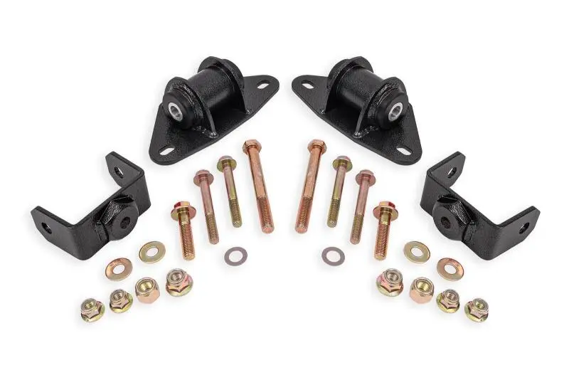 BMR 14-19 Chevrolet Corvette Motor Mount Kit Black Hammertone Enhanced Engine Stability BMR Suspension