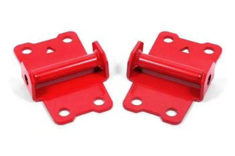 BMR 82-92 F-Body Motor Mount Kit Lower Solid Red Maximum Engine Performance BMR Suspension