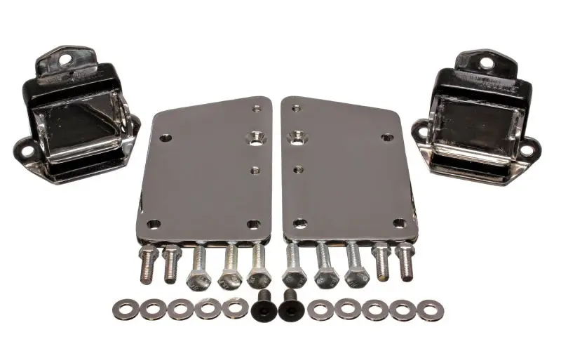 Energy Suspension LS Series Black Motor Conversion Set Chrome Plated