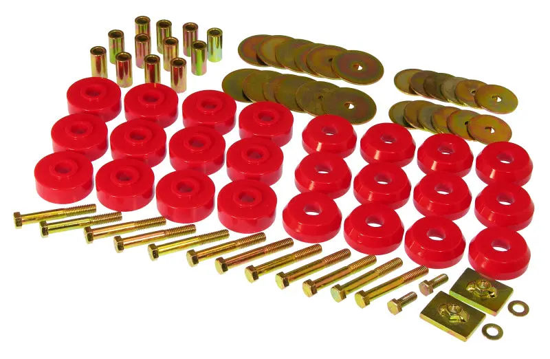 Prothane Chevy Impala Belair Body Mount Kit Red Classic Restoration