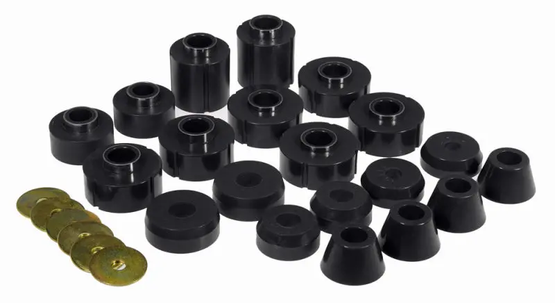 Prothane Black Body Mount Kit 80-96 Ford F100 F350 2WD 4WD