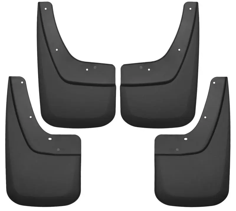 Husky Liners Black Front and Rear Mud Guards 14-17 GMC Sierra 1500 15-16 Sierra 2500 HD