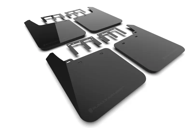 Rally Armor Black UR Mud Flaps 19-24 GMC Sierra 1500 AT4 Metallic Black Logo