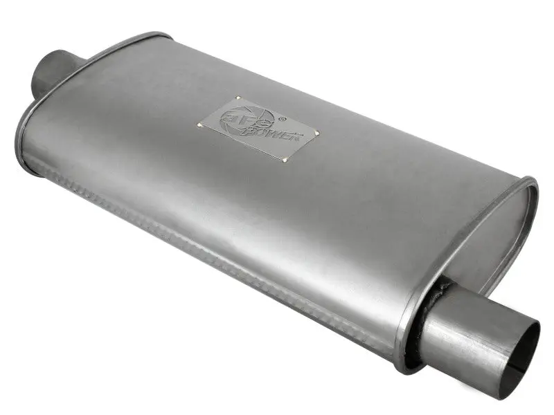 aFe Scorpion Replacement Aluminized Steel Muffler 2.5in /Out Center/Offset 18inL x9inW