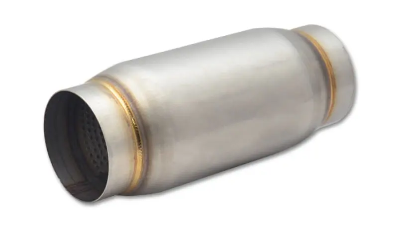 Vibrant SS Race Muffler 3in Inlet Outlet 9in Long 3.75in Muffler Body OD Performance Exhaust