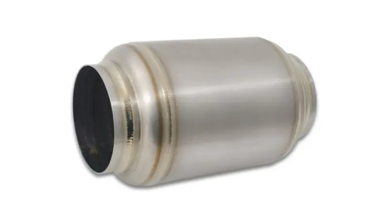 Vibrant Titanium Muffler Natural Tip 3in Inlet 3in Outlet 4.25in Dia