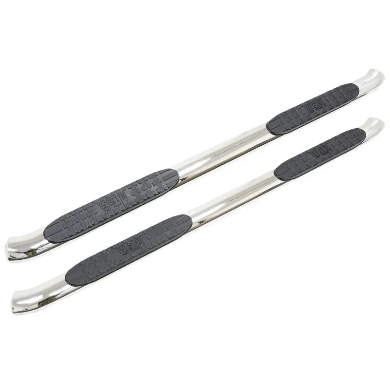 Westin PRO TRAXX 4 Oval Nerf Step Bars Stainless Steel 2014-2018 Chevy Silverado 1500 Crew Cab