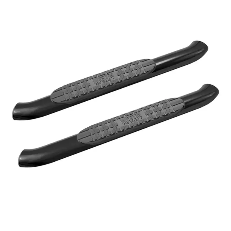 Westin PRO TRAXX 4 Oval Nerf Step Bars Textured Black 2018-2020 Jeep Wrangler JL 2 Door
