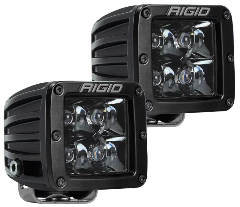 Rigid Industries D-Series Midnight Edition Spot Light Set 2 Black