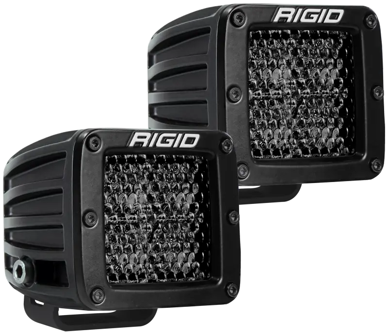 Rigid Industries D Series PRO Midnight Edition Spot Diffused Light Pair