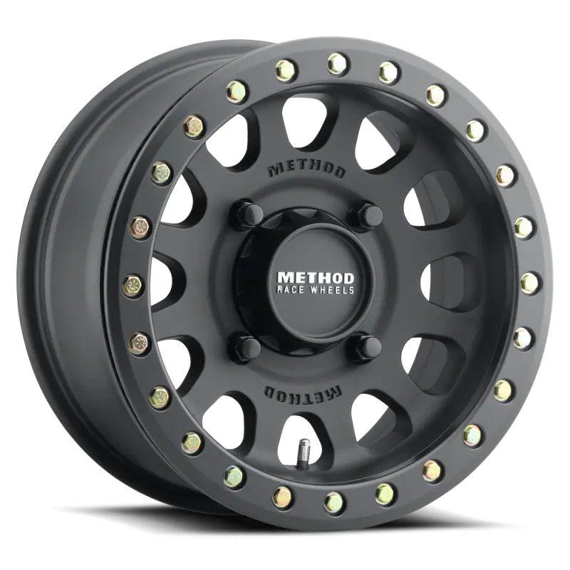 Method MR401 UTV Beadlock 15x6 5+1 49mm Offset 5x4.5 72mm CB Matte Black Wheel Method Wheels