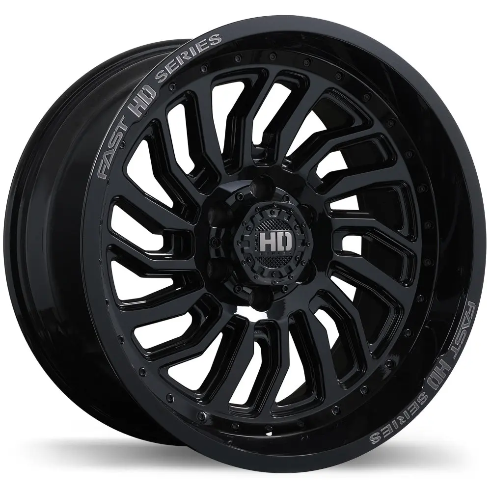 D-STRUCT 20x10.0 Black/Milled Alloy Wheel 6x139.7mm -15 Offset 106.1mm Hub Fast HD
