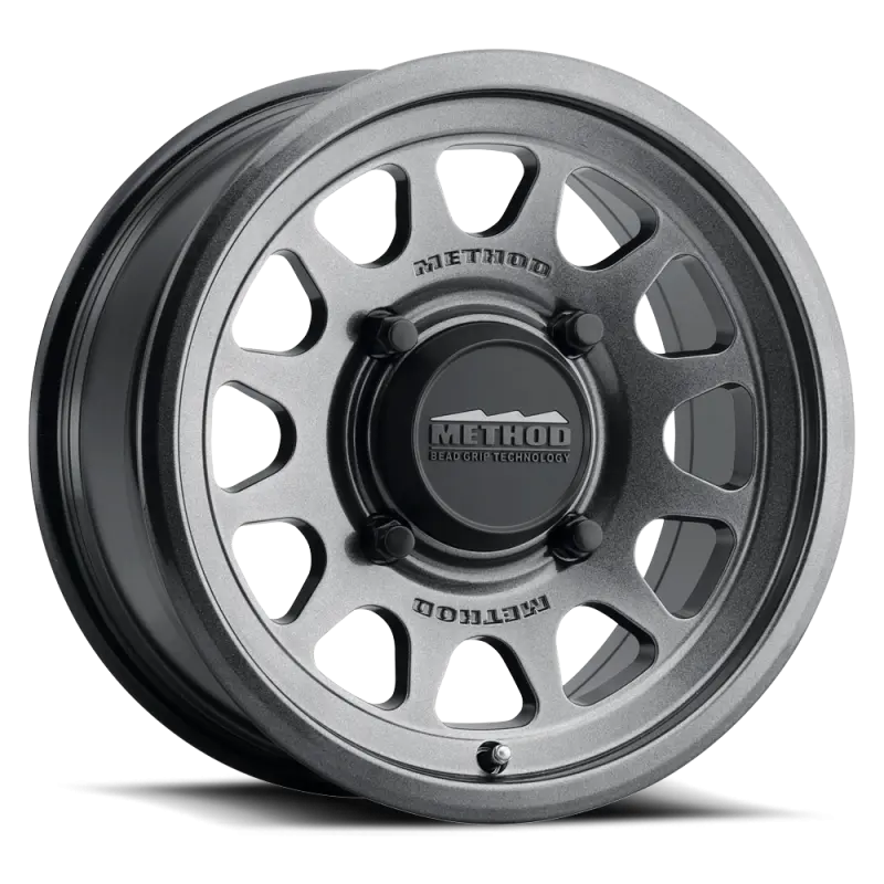 Method MR414 Bead Grip 15x7 5+2/38mm Offset 5x4.5 76mm CB Graphite Wheel Method Wheels