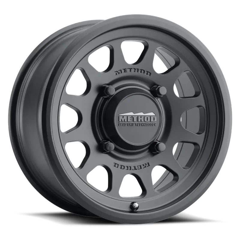 Method MR414 Bead Grip 15x7 5+2/38mm Offset 5x4.5 76mm CB Matte Black Wheel Method Wheels