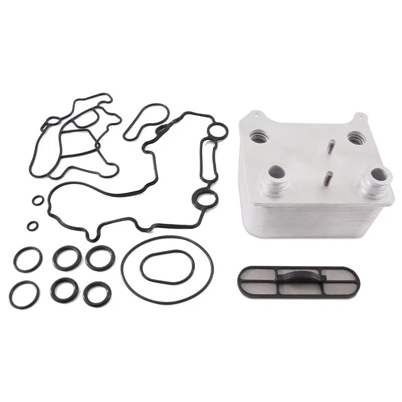 Mishimoto 03-07 Ford 6.0L Powerstroke Replacement Oil Cooler Kit Diesel Engines