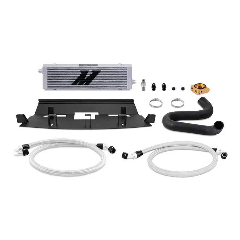 Mishimoto 2018+ Ford Mustang GT Thermostatic Oil Cooler Kit Silver
