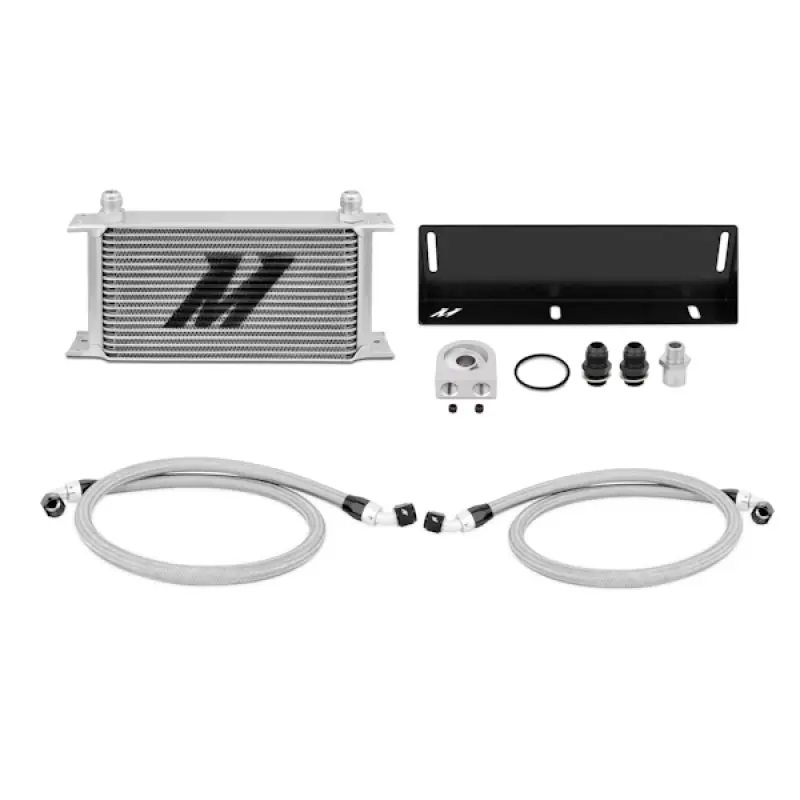 Mishimoto 79-93 Ford Mustang 5.0L Silver Oil Cooler Kit Classic Mustang Models