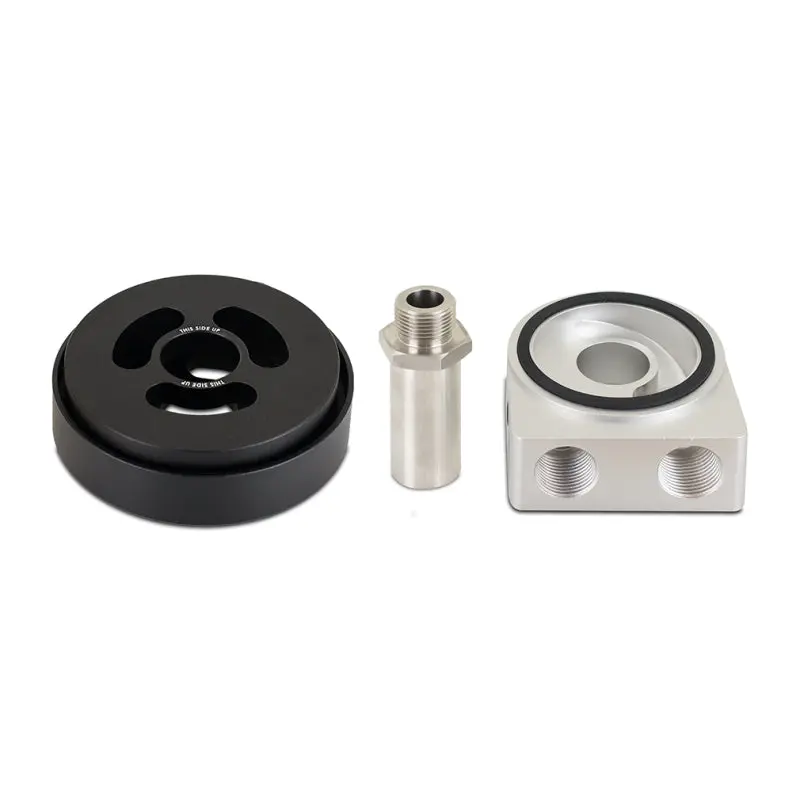 Mishimoto FR-S BR-Z GT86 Non-Thermostatic Plate and Adapter Silver Oil Cooling