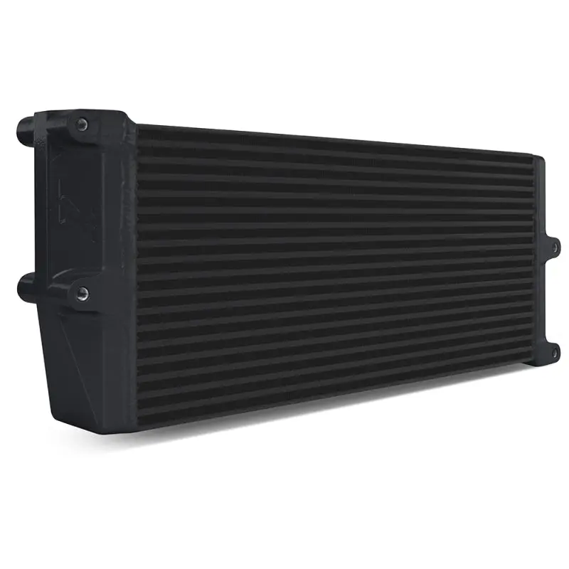 Mishimoto Heavy-Duty Oil Cooler 17in Opposite-Side Outlets Black