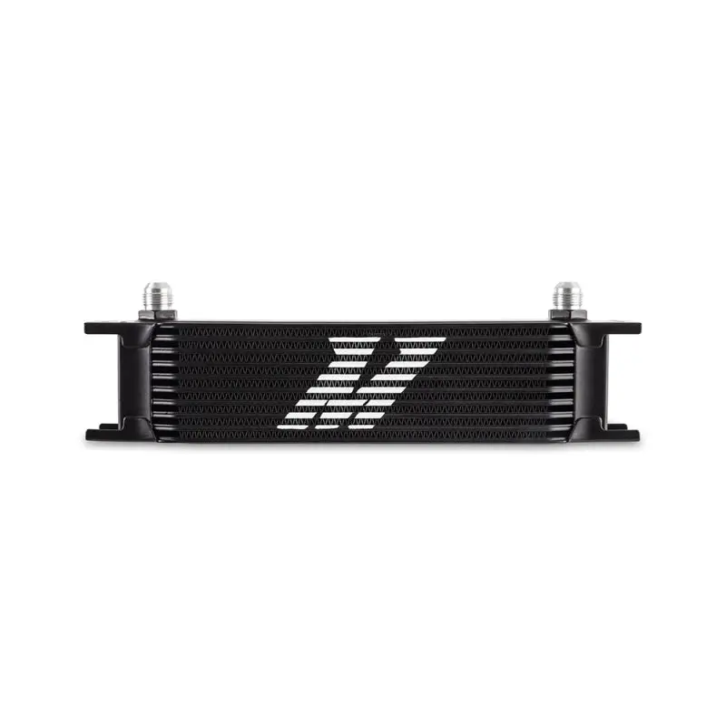 Mishimoto Universal 8AN 10 Row Oil Cooler Black Heavy Duty Cooling
