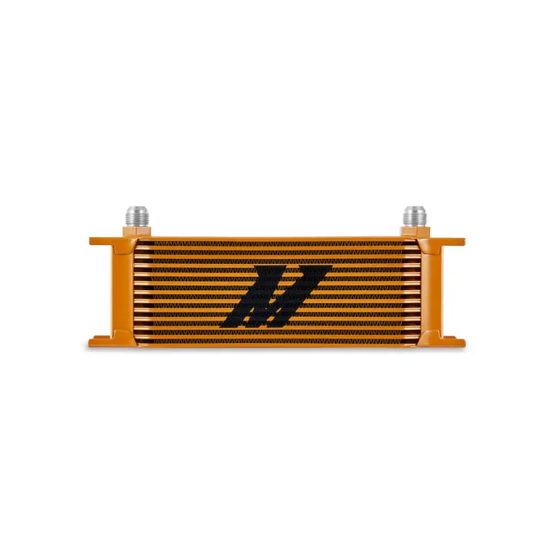 Mishimoto Universal 13 Row Oil Cooler Gold Superior Cooling Capacity