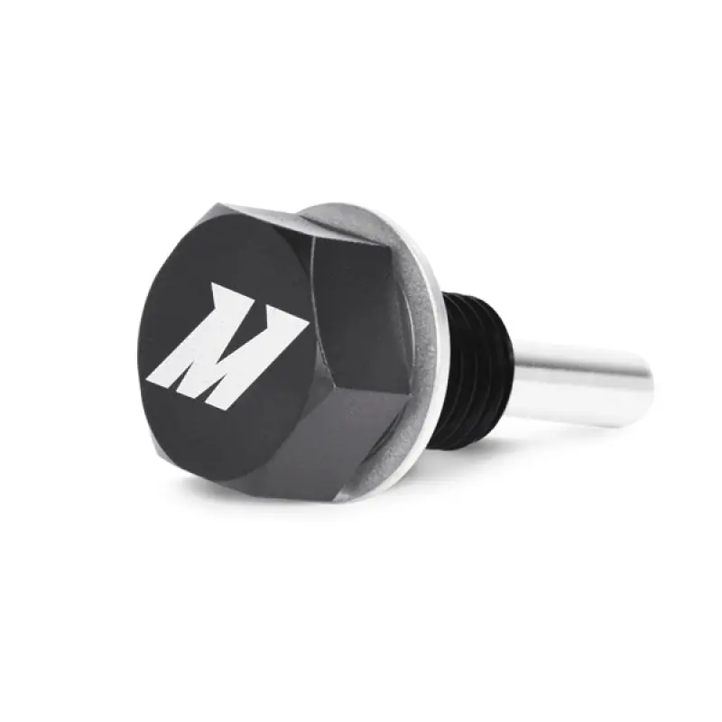 Mishimoto Magnetic Oil Drain Plug M12 x 1.5 Black - Durable Engine Oil Maintenance