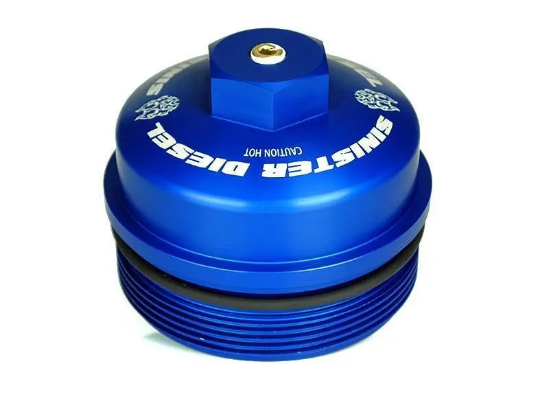 Sinister Diesel 03-10 Ford Powerstroke 6.0L 6.4L Oil Filter Cap Replacement