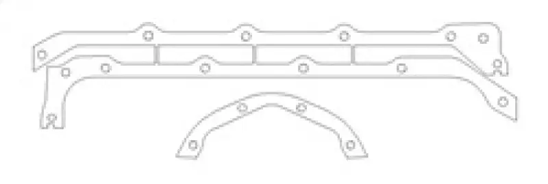 Cometic Pontiac 350/400/428/455 V8 .094in Fiber Oil Pan Gasket Kit - Leak Proof Cometic Gasket