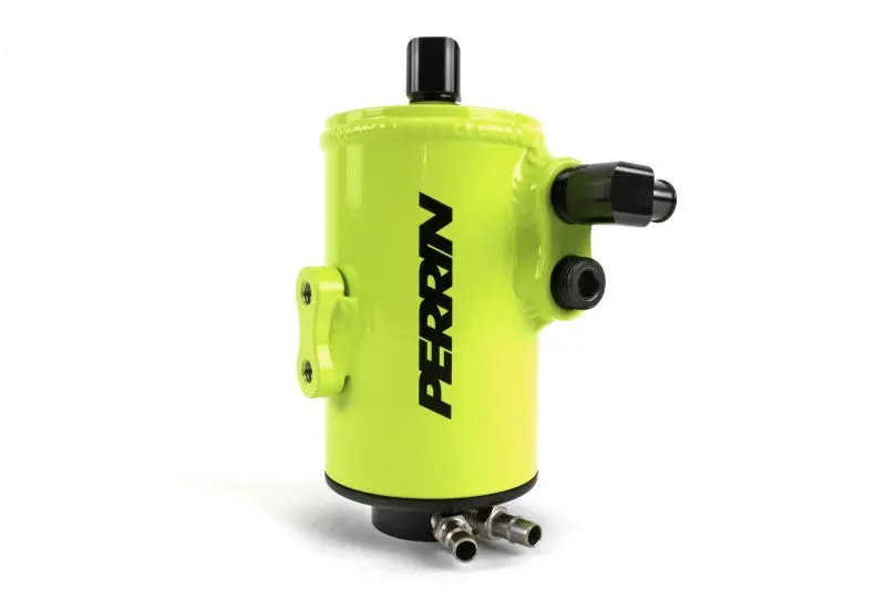 Perrin 02-14 Subaru WRX 04-19 STI FMIC Air Oil Separator Neon Yellow Performance Perrin Performance