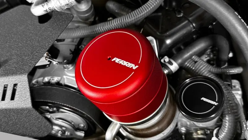 Perrin Red Oil Filter Cover 2015+ Subaru WRX STI Perrin Performance