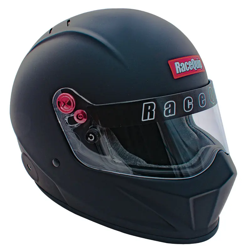 Racequip Flat Black VESTA20 SA2020 Large Racing Helmet