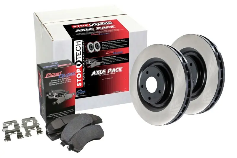 Centric OE Coated Front Brake Kit 2 Wheel Set Stoptech