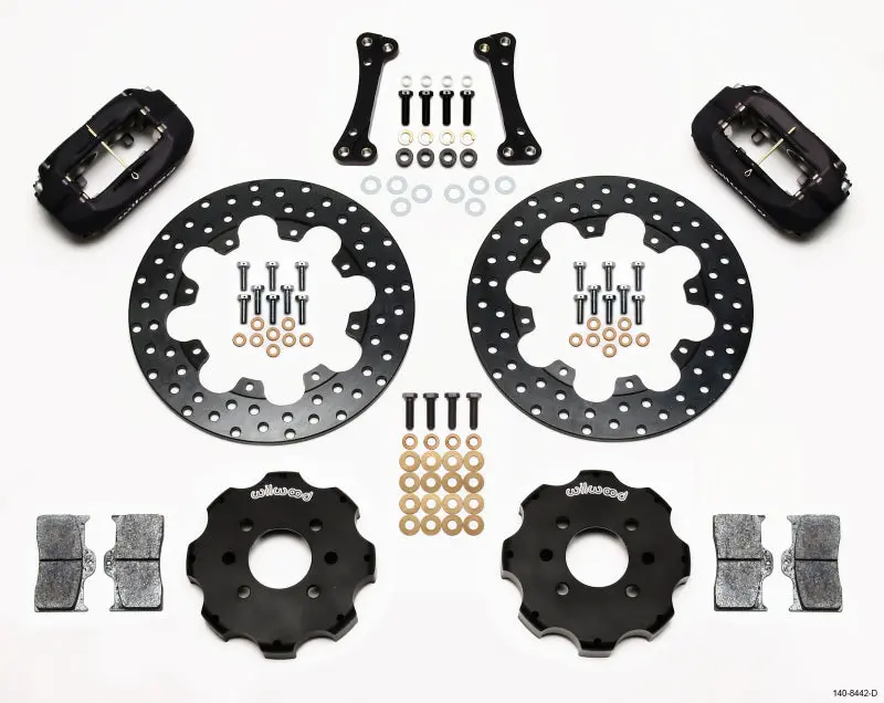 Wilwood Forged Dynalite Front Drag Kit Drilled Rotor Integra and Civic Factory 262mm Rotor