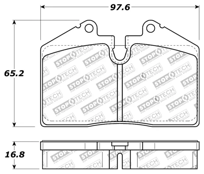 StopTech Performance ST-40 4 Piston Front Caliper Brake Pads High-Performance Applications